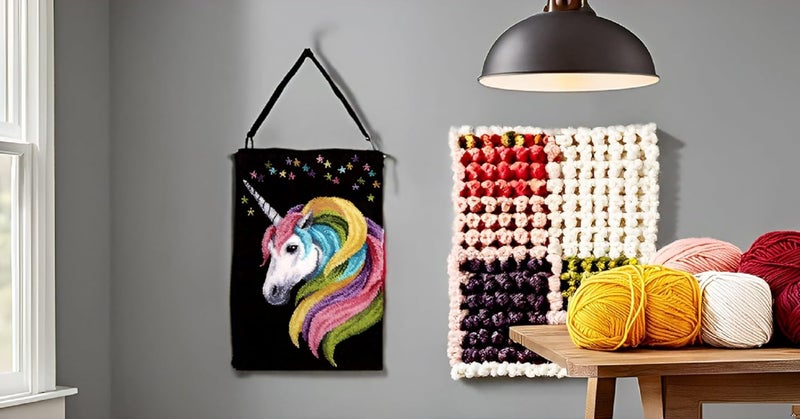 YOOTOM Latch Hook Kits for Adult Beginners, DIY Latch Hook Rug Hanging Embroidery Tapestry Crafts, Pre-Cut Yarns, Easy Pre-Pattern 20x15in - Image 5